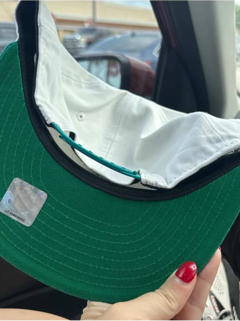 New Era White and Teal Miami Dolphins Script Snapback Hat